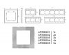 Рамка двухместная Ambrella Volt Platos AF330502