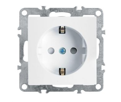 Купить Розетка Stekker Эрна c/з 16A 250V с защитной шторкой белый PST16-9110-01 39317 Розетка Stekker Эрна c/з 16A 250V с защитной шторкой белый PST16-9110-01 39317