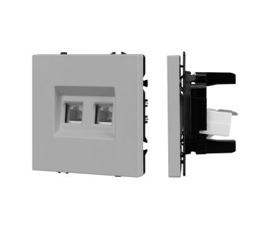 Купить Механизм сдвоенной компьютерной розетки Arlight SCT-NOBE-MPC2-SFPL-IS (RJ-45, CAT6) 059451 Механизм сдвоенной компьютерной розетки Arlight SCT-NOBE-MPC2-SFPL-IS (RJ-45, CAT6) 059451