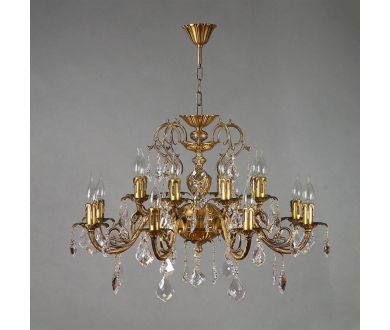 Купить Подвесная люстра Ambiente Alicante 8888/8+8 AB Leaf Crystal Подвесная люстра Ambiente Alicante 8888/8+8 AB Leaf Crystal