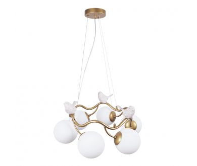 Купить Подвесная люстра Arte Lamp Camomilla A9712LM-6SG Подвесная люстра Arte Lamp Camomilla A9712LM-6SG