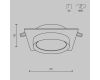 Встраиваемый светильник Maytoni Technical Hoop DL086-GX53-SQ-BW