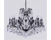 Подвесная люстра Crystal Lux Magnifico SP19 Black/Transparent