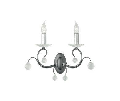 Купить Бра Elstead Lighting Lunetta LUN 2 BLK/SIL Бра Elstead Lighting Lunetta LUN 2 BLK/SIL