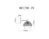 Бра MyFar Hloya MR1780-1W
