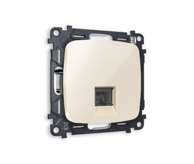 Купить Комплект механизма компьютерной розетки RJ-45(8P8C) CAT6 со шторкой Ambrella Volt Omega MO312010 Комплект механизма компьютерной розетки RJ-45(8P8C) CAT6 со шторкой Ambrella Volt Omega MO312010