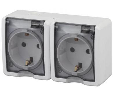 Купить Розетка ЭРА Эксперт 2х2P+E IP54 16A 250V 11-2403-01 Б0020716 Розетка ЭРА Эксперт 2х2P+E IP54 16A 250V 11-2403-01 Б0020716