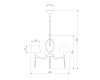 Подвесная люстра Eurosvet Madera 10127/5 хром/прозрачный хрусталь Strotskis Smart (10093/5)