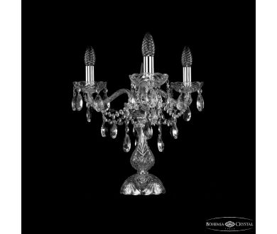 Купить Настольная лампа Bohemia Ivele Crystal 1415L/3/141-39 Ni Настольная лампа Bohemia Ivele Crystal 1415L/3/141-39 Ni