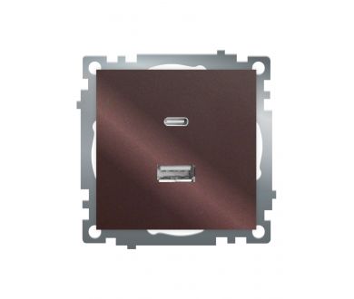 Купить Розетка 2-местная USB + type C Stekker Катрин GLS10-7116-04 50057 Розетка 2-местная USB + type C Stekker Катрин GLS10-7116-04 50057