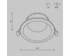 Встраиваемый светильник Maytoni Technical Share DL126-GX53-B