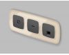 Лицевая панель для компьютерной/телефонной розетки RJ-45/RJ-11 Ambrella Volt Omega OP9120