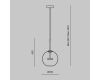 Подвесной светодиодный светильник Maytoni Cometa MOD055PL-L12G3K