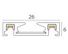 Шинопровод накладной магнитный в тубусе Italline Kreator IT09-9020 black tube