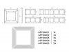 Рамка четырехместная Ambrella Volt Line AF110404