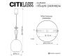 Подвесной светильник Citilux Fernet CL254410