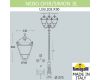 Парковый фонарь Fumagalli Simon U33.202.R30.BXH27