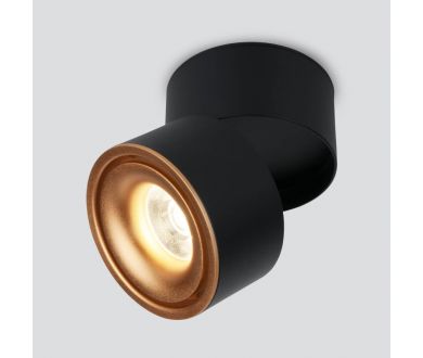 Купить Светодиодный спот Elektrostandard DLR031 15W 4200K 3100 черный матовый/золото 4690389152788 Светодиодный спот Elektrostandard DLR031 15W 4200K 3100 черный матовый/золото 4690389152788