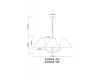 Подвесная люстра Arte Lamp Rondo A4086LM-4AB