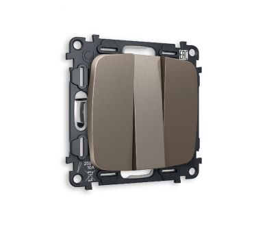 Купить Комплект механизма 3-кл выключателя Ambrella Volt Omega MO635010 Комплект механизма 3-кл выключателя Ambrella Volt Omega MO635010