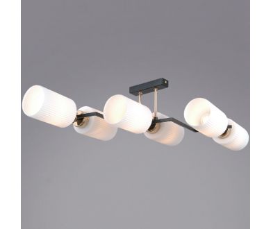 Купить Потолочная люстра Illumico IL0809-6ASQ-25 BK AB NAPLES Потолочная люстра Illumico IL0809-6ASQ-25 BK AB NAPLES