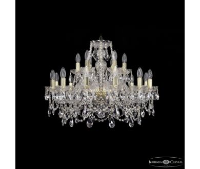 Купить Подвесная люстра Bohemia Ivele Crystal 1411/12+6/240 G Подвесная люстра Bohemia Ivele Crystal 1411/12+6/240 G