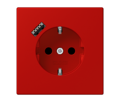 Купить Розетка 2K+З USB Typ A Jung LC1520-18A227 Розетка 2K+З USB Typ A Jung LC1520-18A227