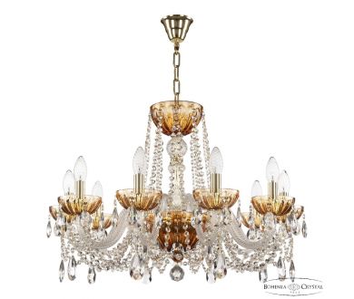 Купить Подвесная люстра Bohemia Ivele Crystal 5402/10/240 G Amber/M-1H Подвесная люстра Bohemia Ivele Crystal 5402/10/240 G Amber/M-1H