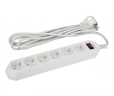 Купить Сетевой фильтр ЭРА USF-6es-5m-W-Box Б0037264 Сетевой фильтр ЭРА USF-6es-5m-W-Box Б0037264
