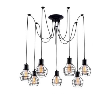 Подвесная люстра Arte Lamp A1109SP-7BK