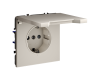 Розетка с защитными шторками и крышкой Voltum S70 VLS040303 (кашемир)