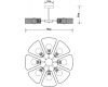 Люстра на штанге Arte Lamp Maasym A7044PL-8BK