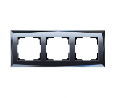 Купить Рамка Werkel Diamant на 3 поста черный W0031208 4690389172762 Рамка Werkel Diamant на 3 поста черный W0031208 4690389172762