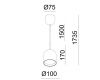 Подвесной светильник Italline DE-314 white