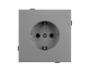 Механизм электрической розетки Arlight SCT-TENDO-MEU1-PL-GR (230V, 16A) 054080