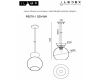 Подвесной светильник iLamp Mono P6079-1 GD+WH