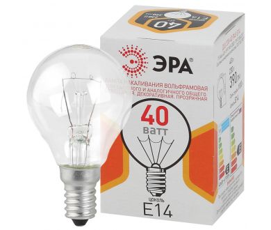 Купить Лампа накаливания Эра E14 40W ДШ 40-230-E14-CL Б0039136 Лампа накаливания Эра E14 40W ДШ 40-230-E14-CL Б0039136