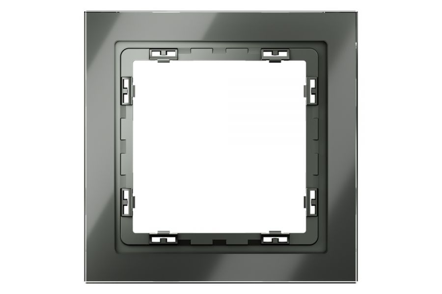 Рамка на 1 пост Voltum S70 VLS110106 (титан, стекло)