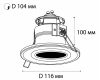 Встраиваемый светильник Italline IT07-7012 black