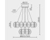 Подвесная люстра Modelux ML.2520.800.500 GD