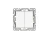 Механизм выключателя двухклавишный проходной Arlight SWT-MKP2-PL-WH (250V, 16A) 043727