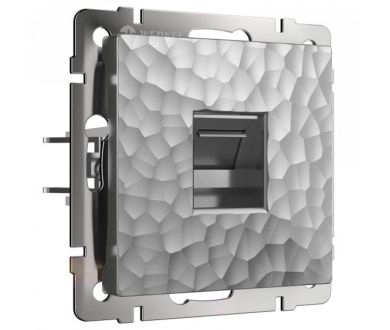 Купить Розетка Werkel Hammer серебряный 4690389163036 Розетка Werkel Hammer серебряный 4690389163036