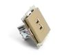 Розетка 2-местная USB Stekker Катрин GLS10-7115-08 49229