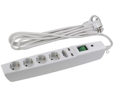 Сетевой фильтр Эра SFU-5es-2m-W C0043327