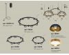 Комплект подвесного светильника Ambrella Light Techno Ring XR92092000 (A9209x3, C9242, C9238, C9232, N8145, N8124)