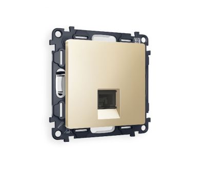 Купить Комплект механизма компьютерной розетки RJ-45(8P8C) CAT6 со шторкой Ambrella Volt Alfa MA612010 Комплект механизма компьютерной розетки RJ-45(8P8C) CAT6 со шторкой Ambrella Volt Alfa MA612010