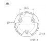 Ландшафтный светильник Arlight LGD-GUIDE-BOLL-H1000-20W Warm3500-MIX (GR, 280 deg, 230V) 047690