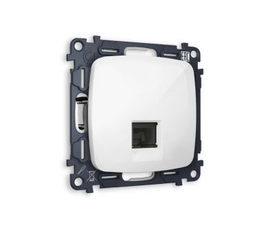 Купить Комплект механизма компьютерной розетки RJ-45(8P8C) Ambrella Volt Omega (OP1120, VM188) MO112010 Комплект механизма компьютерной розетки RJ-45(8P8C) Ambrella Volt Omega (OP1120, VM188) MO112010