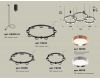 Комплект подвесного светильника Ambrella Light Techno Ring XR92092100 (A9209x3, C9242, C9238, C9232, N8126, N8118)