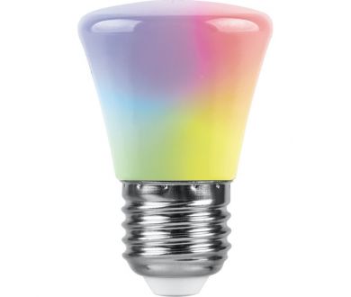 Купить Лампа светодиодная Feron LB-372 Колокольчик матовый E27 1W RGB плавная сменая цвета 38117 Лампа светодиодная Feron LB-372 Колокольчик матовый E27 1W RGB плавная сменая цвета 38117